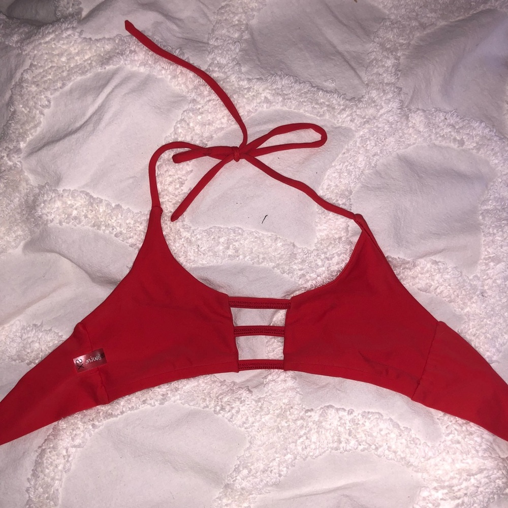 Red Montce Swim Top